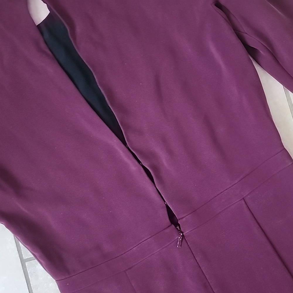 Gucci Plum Long Sleeve Silk Dress Size 42 For Size 4 In US - Picture 11 of 16